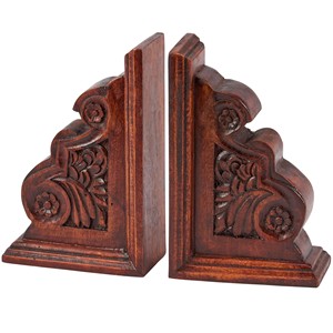 Handcrafted Pine Wood Budget <b>Bookend</b> Set - Wholesale from Aqdus Saleem - Product Image 2