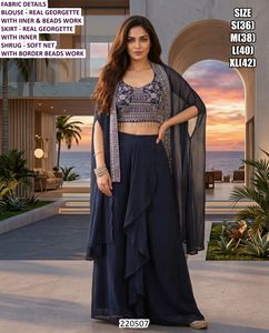 Lehenga Choli Royal Divine, tenue traditionnelle pour femmes, longueur au sol, pour les fêtes - Product Image 5