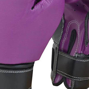 Wholesale Trendy Boxing Gloves Comfortable High Quality Leather Custom Color Breathable <b>Hook</b> Loop Closure Outdoor Training Sizes - Product Image 4