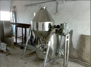 Mezcladora de Tambor de Acero Inoxidable de 100 Kg, Mezcladora Industrial Automática de Polvo con Capacidad de Recubrimiento, para Mezclar Alimentos y Productos Químicos - Product Image 2