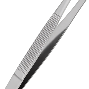 Eyebrow Tweezers 3.5" Smooth Tip Non-Slip Grip Stainless Steel Anti-Static Rust Resistant Precision <b>Hair</b> <b>Removal</b> <b>Tool</b> Salon - Product Image 5