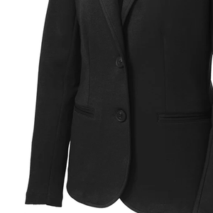 Blazer Bordado de la Hermandad Zeta Black para Mujer, Blazer Unisex de Algodón Twill Premium con un Solo Botón, Ropa Formal Griega - Product Image 3