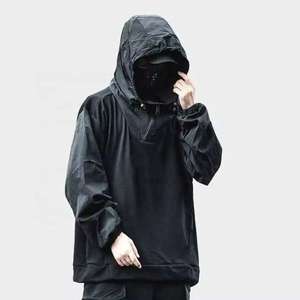 Sudadera con Capucha Techwear para Hombre, Estilo Urbano, Táctica, Cyberpunk, Oversize, Estilo Cargo, Harajuku, Hip Hop - Product Image 2