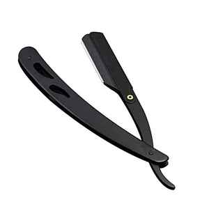 Custom Colors Professional Straight Razor Vintage Manual Stainless Steel Blade Shaving Retro Folding Knife Holder <b>Men</b> Barber - Product Image 4