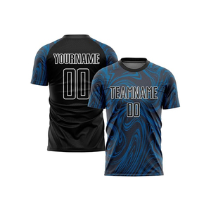 ชุดยูนิฟอร์มฟุตบอลแบบกำหนดเอง เสื้อและกางเกงขาสั้นแบบซับลิเมชั่น ชุดทีม 100% โพลีเอสเตอร์ ระบายเหงื่อ ป้องกันแบคทีเรีย ระบายอากาศได้ดี สำหรับผู้ใหญ่ - Product Image 2