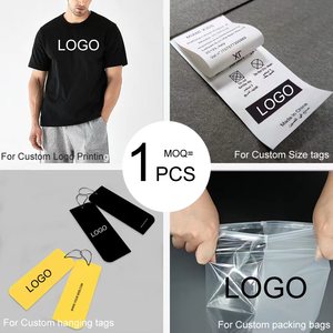Custom Logo 230Gsm Heavy <b>Weight</b> Black White Men's <b>Blank</b> Casual Knitted Letter T-Shirts High Quality Pro Club - Product Image 6