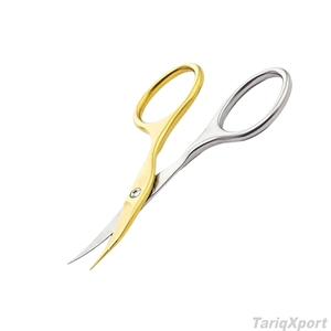 Ciseaux à ongles en acier inoxydable de qualité supérieure, lame incurvée haute précision pour le soin des cuticules, manucure, pédicure, vente en gros OEM - Product Image 4