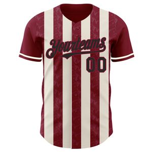 OEM Sublimation Baseball Jersey 100% Polyester Short Sleeve Breathable Full Button Custom <b>Name</b> Number Supplier - Product Image 4