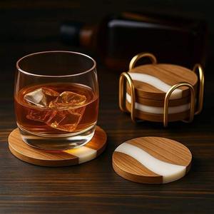 Sous-verres en bois personnalisés très demandés, sous-verres durables en bois naturel pour hôtel, disponibles au prix d'exportation - Product Image 2