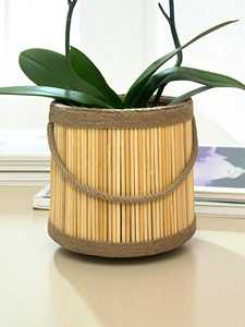 Cesta de Bambú Hecha a Mano para Plantas, Cubierta de Maceta Tejida Estilo Boho, 20x18 cm, Soporte Ecológico y Natural para Plantas, Proveedor OEM Vietnam - Product Image 5