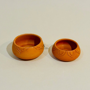Natural Wooden Bakhoor Burner Set Handmade Arabic Oud Incense Holder Bowl With Carved Flower Pattern For Burn Incense Use - Product Image 1