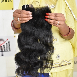 100% <b>Cheap</b> Natural Temple Virgin Remy Human Hair Unprocessed Natural Color 8-32 Inch Long Bodywave Machine Double Weft Hair - Product Image 2