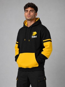 Sweat à capuche oversize pour homme en molleton 100 % coton, finition lavée, offrant chaleur, respirabilité et confort - Product Image 2