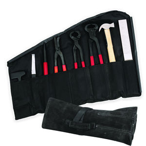 Professional 8 PCS Equine Horse Farrier <b>Tool</b> Kit Grooming Hoof Bot Shoe <b>Puller</b> Nipper Rasp Best Quality with Real Leather Case - Product Image 1