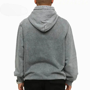 เสื้อฮู้ดดี้ผู้ชายทรงหลวมสไตล์วินเทจ แบรนด์ Smart Men รุ่น Acid Wash เหมาะสำหรับลุคสบายๆ คุณภาพดี สวมใส่สบาย และมีสไตล์ทันสมัย ขนาดใหญ่ - Product Image 2