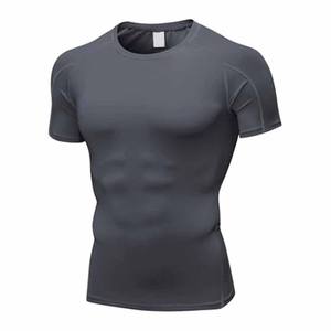 Camiseta de compresión de manga corta ajustada para entrenamiento físico, running y protección contra irritaciones. - Product Image 1