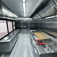 Food Truck Negro de Lujo con Pantalla de TV y Toldo, Carritos Móviles para Cerveza, Helados y Café, Remolques de Comida Totalmente Equipados, CE DOT