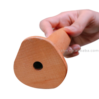 Aiguiseur de couteaux en céramique blanche avec manche en bois de hêtre écologique, grain fin 800-1500, acier inoxydable résistant aux chocs, anneau de suspension