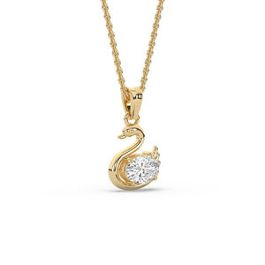 Exclusivo Colgante de Diamante Cultivado en Laboratorio de Corte Brillante Ovalado de 1.00Ct, Oro de 14K, Joyería Fina Ligera, Suministro Directo de Fábrica B2B - Product Image 2