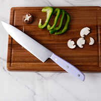 Ensemble de 3 couteaux de cuisine en acier inoxydable, couteau de chef professionnel, couteau utilitaire, couteau à éplucher avec manche ergonomique riveté