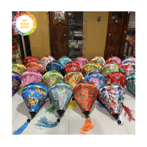 Linternas de seda impermeables, linternas de seda de bambú, luces decorativas para patio, jardín, boda, linternas de seda de Vietnam - Product Image 4