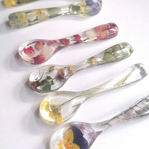 ช้อนเสิร์ฟอเนกประสงค์ทำมือจากอินเดียรุ่นล่าสุด ช้อนเรซิ่นสำหรับสลัด ใช้ในครัว กาแฟ และชา - Product Image 1