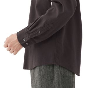 Camisa de Cuello Mao para Hombre, Estilo Coreano, Color Sólido, Informal de Negocios, Formal, al por Mayor, Personalizable - Product Image 5