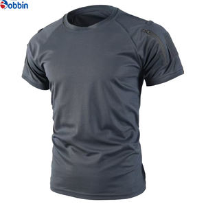Camiseta de Algodón con Cuello Redondo para Hombre, Estilo Nuevo, Personalizada, del Mejor Fabricante, Camisetas Tácticas de Manga Corta para Entrenamiento de Verano para Hombre - Product Image 5