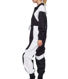2026 Trending <b>Women</b> Color Block Windbreaker Jumpsuit Streetwear One Piece <b>Tracksuit</b> Casual Zip Up Windproof Outdoor Sports Set - Product Image 3
