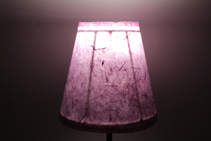 Modern Style <b>Lavender</b> Color Home Decoration 100% Banana Fiber Organic Paper Purely Recycled & Handmade Bedroom Hotel Lampshade - Product Image 3