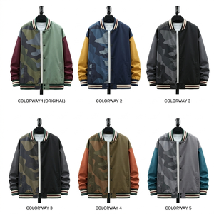 Wholesale <b>Men</b> Sublimated <b>varsity</b> <b>Jackets</b> OEM Custom Logo Long Sleeves Casual <b>Bomber</b> <b>Jacket</b> <b>Men</b> For <b>Men</b> Top Selling <b>Varsity</b> - Product Image 1