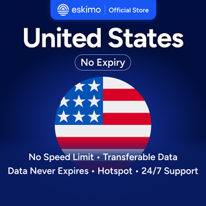 Nouveau Forfait de Données Internationales (sans SIM physique requise) pour Smartphones - S-US-05 Eskimo Voyage États-Unis - 5 Go - Product Image 1