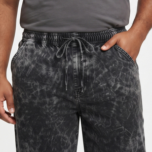 High Quality Denim Pants Vintage Washed Cotton <b>Jeans</b> <b>Men's</b> Outerwear Stonewashed Denim Pants <b>Men</b> <b>Drawstring</b> Waist Winter <b>Jeans</b> - Product Image 4