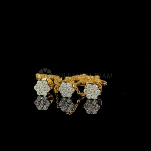 1.20Ct Round Lab Grown Diamond Designer <b>Pendant</b> and Earring Set in 10K 14K 18K <b>Solid</b> <b>Gold</b> Wedding Anniversary Gift - Product Image 3