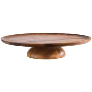 Classic Handmade Durable Round Wooden <b>Cake</b> <b>Stand</b> with Natural Wood Grain Finish for Festive Dessert Table Arrangement - Product Image 2