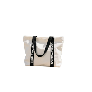 High Capacity <b>Canvas</b> <b>Tote</b> Bag with Contrast Lettering Straps Durable Cotton Handbag for Daily Travel and Shopping - Product Image 1