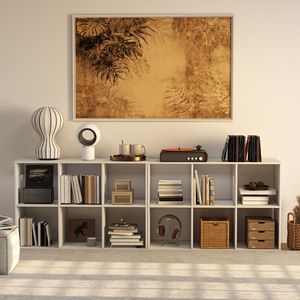 Libreria a Cubo Aperta con Pannelli Posteriori Rimovibili, Scaffale Moderno per Esposizione e Organizzazione, per Soggiorno e Camera da Letto - Product Image 3