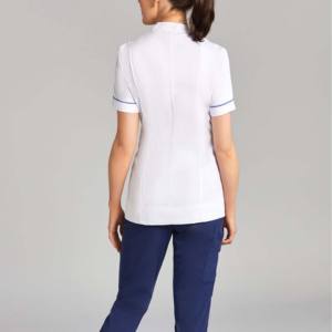 Conjunto de Uniformes de Enfermería de Mezclilla Personalizados para Mujer, Talla Grande, Casual, Elástico, Transpirable, Cómodo, Ropa de Hospital Bordada - Product Image 2