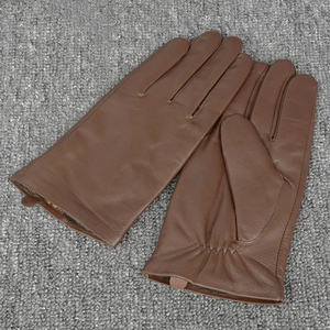 Personalized Logo Fashion Genuine Leather Full-Finger <b>Driving</b> <b>Gloves</b> Unlined for Winter Car & Motorcycle - Product Image 4