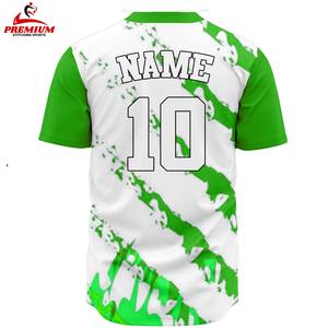 Camiseta de béisbol OEM personalizada, diseño transpirable con impresión digital por sublimación y logotipo personalizado. - Product Image 3