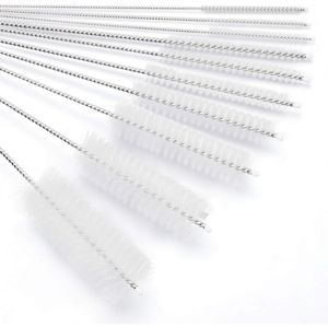 Set di spazzole per la pulizia delle bottiglie con tubo in nylon da 8 pollici, con gancio per bottiglie e tazze a collo stretto, set da 10 pezzi - Product Image 5