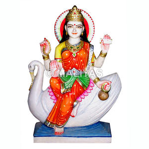 Statue de Maa Brahmani en marbre |   Fabricant d'idoles en marbre Brahmani Mata – Maliyas - Product Image 1