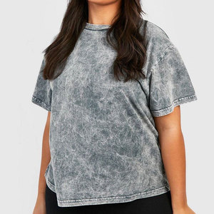 Camiseta de Mujer con Lavado Ácido, Textura Suave, Material Premium, Estilo Relajado y Elegante, Superventas - Product Image 1