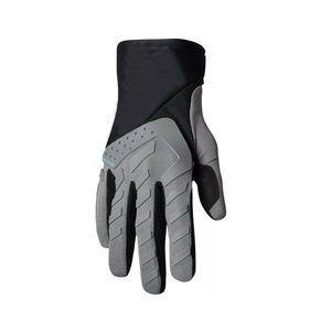 Gants de moto tout-terrain antidérapants et respirants en polyester et cuir organique avec fermeture auto-agrippante pour la course à moto hors route - Product Image 1