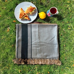 RUDRA APPARELS Tapis de plage rectangulaire pour enfant, modèle Kikoy 400, en coton tissé, couleur unie, séchage rapide, toutes saisons, fabriqué au Karnataka - Product Image 1