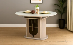 Table pliante en bois massif, sculptée à la main, artisanat pakistanais, pour extérieur, jardin, patio, mobilier de salle à manger. - Product Image 3