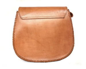 Bolso Bandolera de Cuero Genuino Hecho a Mano con Patrón de Girasol, Cierre de Solapa, Estilo Bohemio, Bolso de Uso Diario para Mujer - Product Image 4