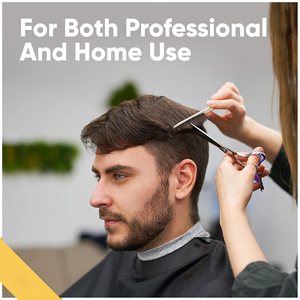 Ciseaux de coiffure professionnels MasterCraft pour barbiers, en acier japonais de qualité supérieure, ciseaux à effiler ergonomiques à lame décalée - Product Image 3