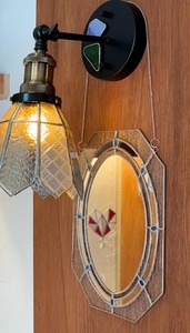 Espejo Ovalado de Vidrio Emplomado Vintage: Decoración Retro Hecha a Mano para el Hogar - Product Image 3