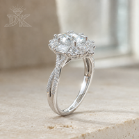 DK 1,9 Karat Ovaler Schliff VVS Labor-Diamantring 18K Gold IGI-Zertifiziert für Hochzeiten und Geschenke Direkt vom Hersteller Schlichtheit & Luxus
